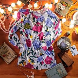 Merona flower print cardigan